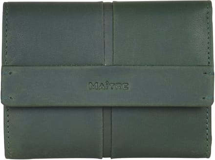 Maître Leren Portemonnee Birkenfeld Ilsebill Purse Lightgreen Donkergroen