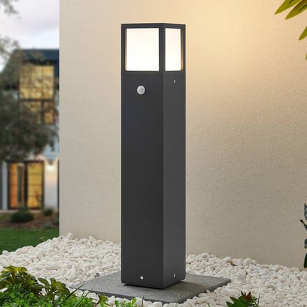 Lucande LED tuinpadverlichting Dewari, bewegingsmelder, 65 cm, IP54