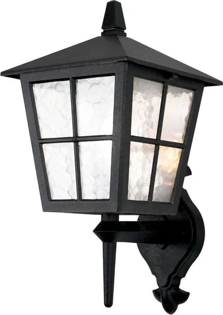 Elstead Lighting LED Wand Buitenlamp Canterbury | 1X E27 Max 60W | Dimbaar | Black