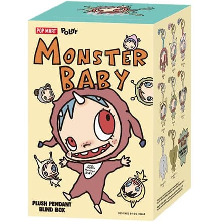 POP MART POLAR-Monster Baby Collectie Serie Pluche Hanger Versie 1 blind box beige