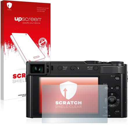 upscreen - Screenprotector voor Panasonic Lumix DC-TZ202 / TZ202D - Folie Beschermfolie transparant