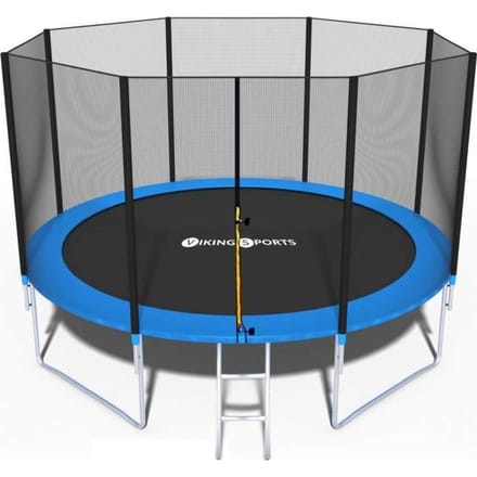 Trampoline - blauw - 435 cm - met net en ladder - tot 150 KG
