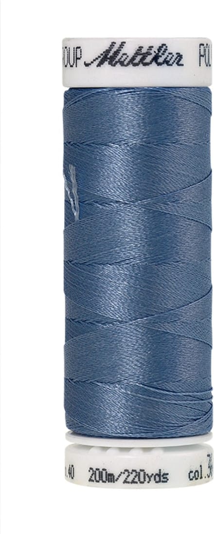 Mettler borduurgaren - Blauw - Nr 3641 - Polysheen - 200 meter