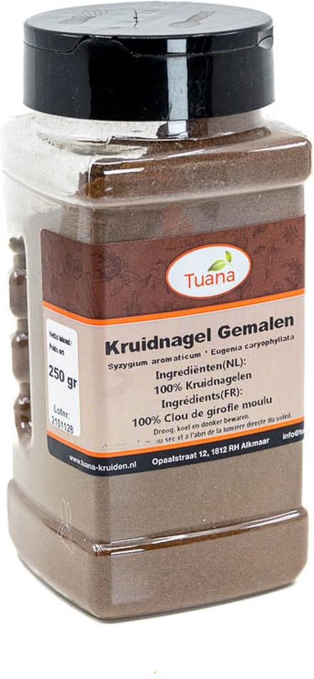 Tuana Kruiden - Kruidnagel Gemalen - Strooibus 150 Gram - Tuanashop - MP-K-0054