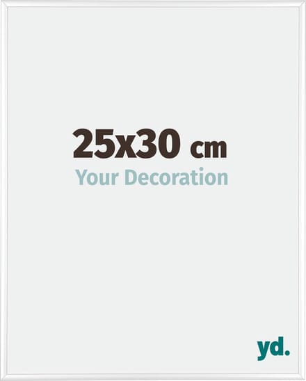 Your Decoration - Fotolijst 25x30 cm - Aluminium - Wit Hoogglans - Kent