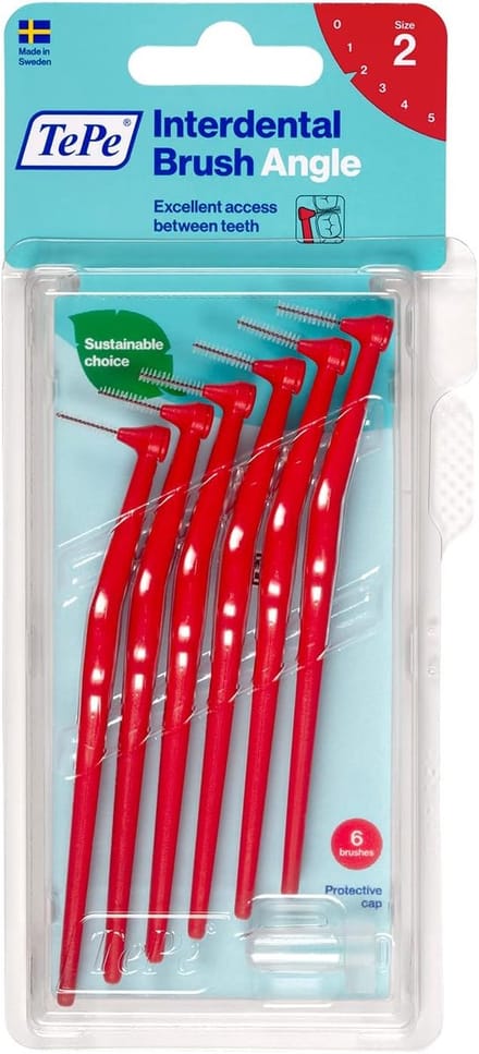 Interdentale hoekborstels voor effectieve mondhygiëne - 6 stuks