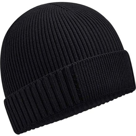 Beechfield Organic Cotton Engineered Patch muts (Zwart)