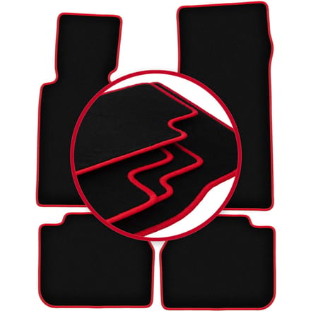 CARLUX-RED automatten voor: BMW 7 E32 sedan (1986-1994)