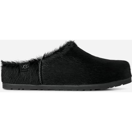 UGG® Otzo Calf Hair Clog in Black, Leather/Wool