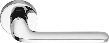 Deurkruk Roboquattro - Colombo Design - Chroom glanzend - rond rozet - set