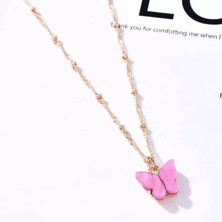 Vlinder ketting roze | Sparkolia | Kinderen Volwassenen | Sinterklaas Kerst Cadeau