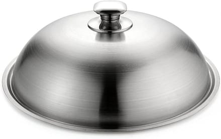 Pandeksel - Universeel deksel - Koken - Stevig stalen handvat - 30 cm - Zilver