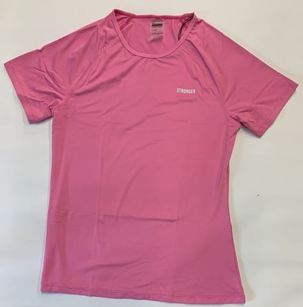 Stronger - Signature Tee - Sportshirt - Dames - Roze - Maat L