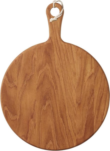 Rond Antipasti Serveerplateau van Eikenhout - Gourmet Prep & Serv - 385 x 315 x 25 Centimeter - Bruin