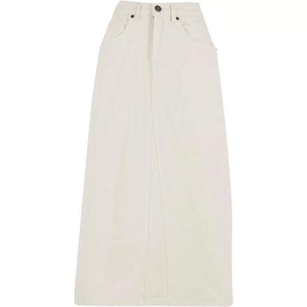 Urban Classics - Soft Denim Midi Lange rok - Taille, 34 inch - Creme