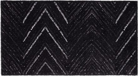 Hamat Lima 512 Wasbare Droogloopmat 67 x 120 cm | Design deurmat Herringbone Zwart