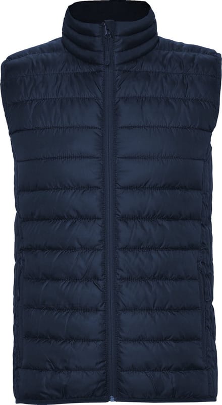 Donker Blauwe gewatteerde Dames bodywarmer met polyester dons model Oslo merk Roly maat XL