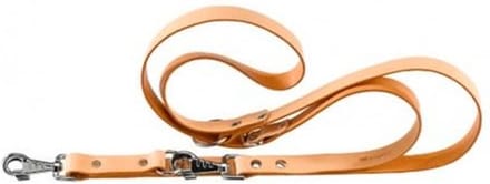 Ferplast Natural Verstelbare Hondenriem - Leder - Beige - M - Breedte 18 mm - Lengte 200 cm