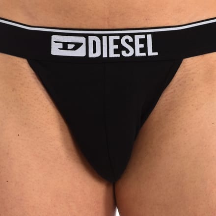 Diesel Jockstrap - 3 Pack E4101 Black - maat L (L) - Heren Volwassenen - Katoen/elastaan- 00SH9I-0GDAC-E4101-L