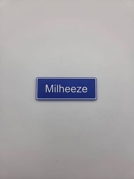 Koelkast Magneet plaatsnaam 8 X 3 CM Milheeze