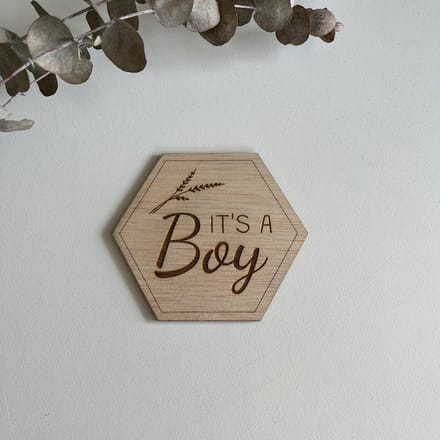 Zwangerschapsaankondiging - It's a boy
