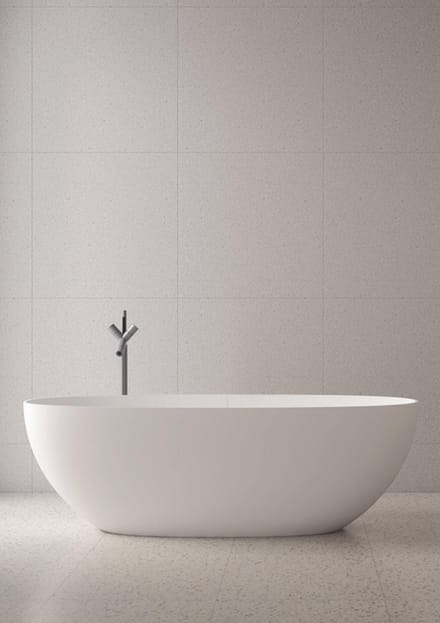 Zeza Solid Vrijstaand Bad - 150x72cm - solid surface - mat wit