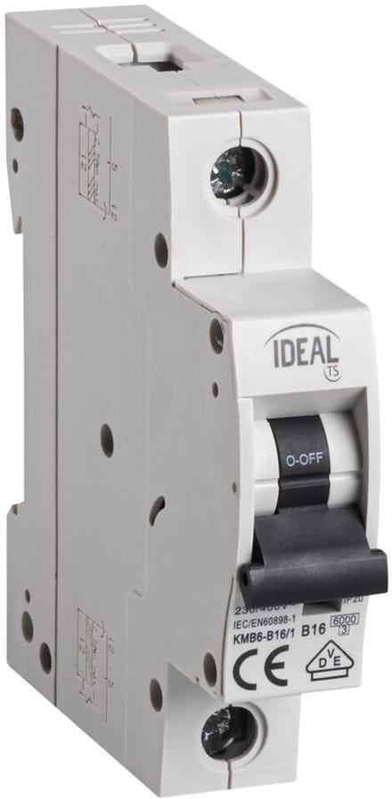 Ideal - Elektrische Schakelaar - KMB6 Serie - 1P B10 - Overstroombeveiliging
