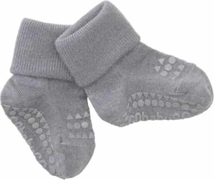 GoBabyGo antislip sokjes wol grey melange 1-2 jaar