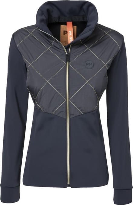 Softshell Jacket - Neros - Dubbele Hoge Kraag - Ritszakken - Donkerblauw/Grijs - Charcoal - L/40