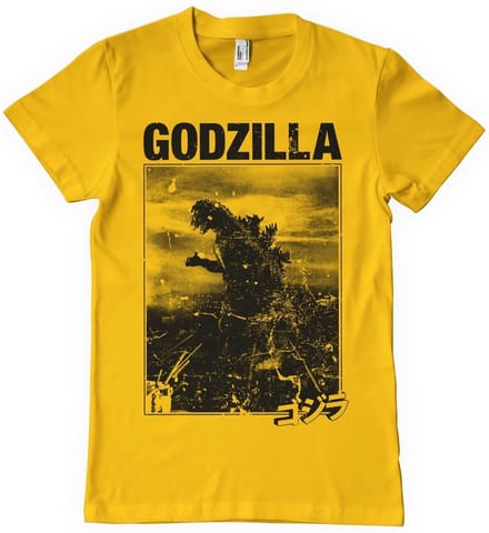 Godzilla Vintage T-shirt goud