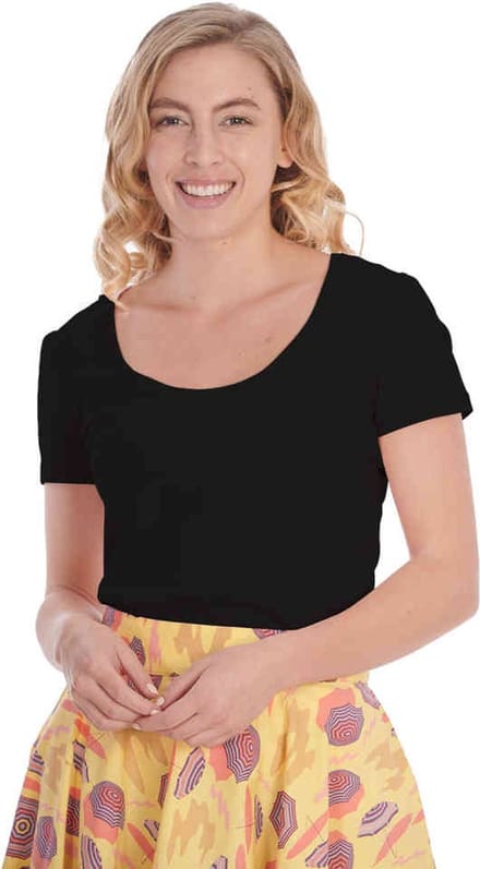 Banned - Scoop Swim Top - 2XL - Zwart
