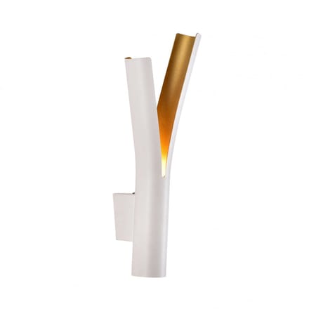 Kosilum - Nelia - Wandlamp - Wit en goud - Aluminium