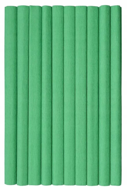 Gekreukt Kreppapier Groen 50x200cm - 10 Vellen