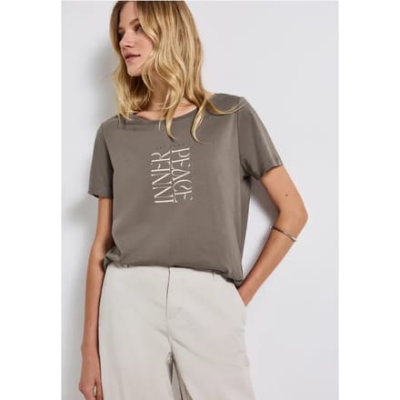 Shirt met tekstopdruk