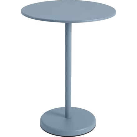 Muuto Linear Steel Tafel rond - pale blue - Hoogte 95 cm