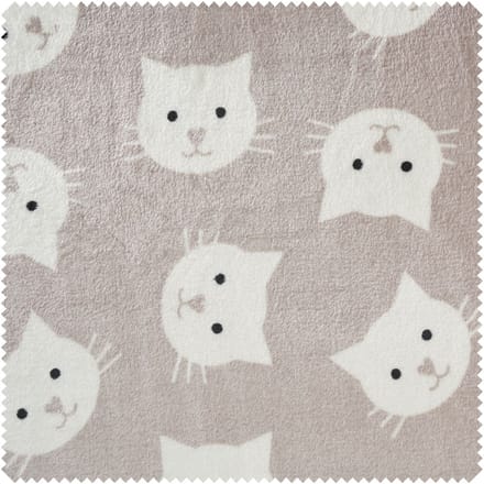 Double fleece stof "Cat"