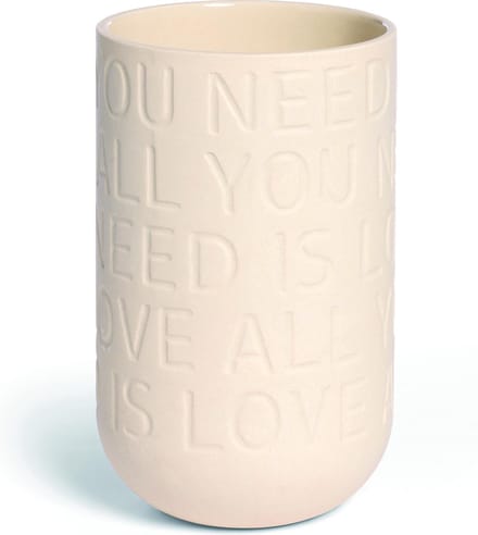 Kähler - Love Song  Vaas - 17cm - Crème