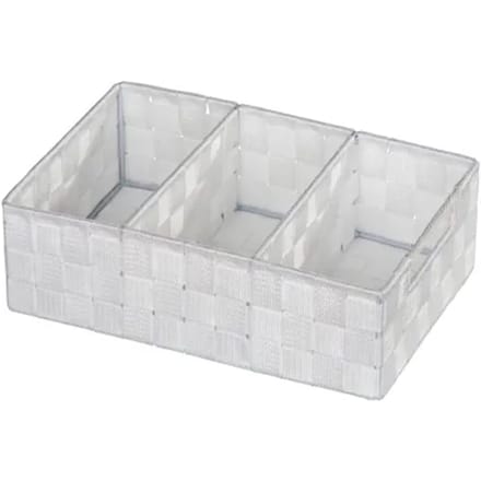 Wenko Organizer Adria 3-vaks 32x21x10cm Met Wit