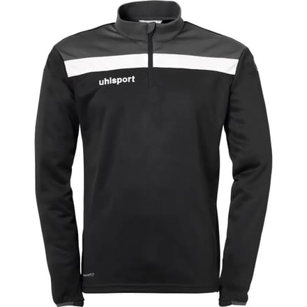 Uhlsport Offense 23 Ziptop Heren - Zwart / Antraciet / Wit | Maat: 3XL