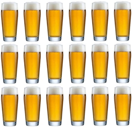 Cookinglife Duitse Bierglazen Willybecher 330 ml - 18 stuks