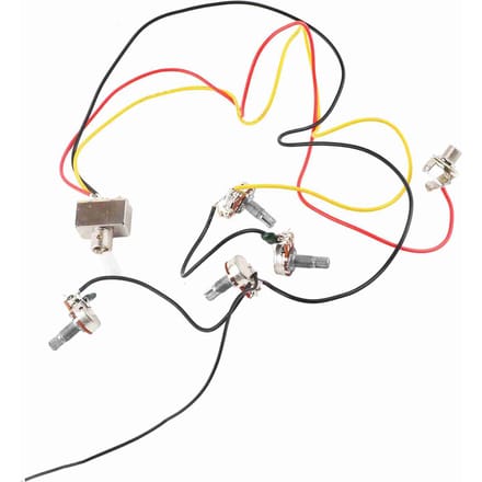 Gitaar Bedradingsset Voorgeschakeld 3-weg Schakelaar 2V2T1J voor Elektrische Gitaar Draad Accessoires Wit gray