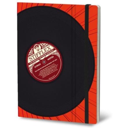 Stifflexible notitieboekje vinyl, 19 x 25 cm, lyrics