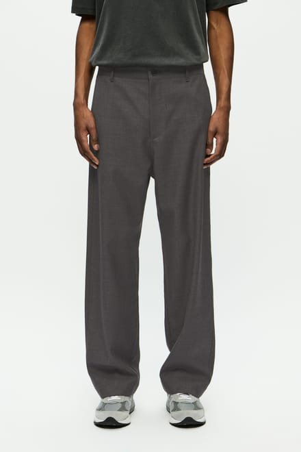 Broek van wolmix met achterzakken, model 'Henry trousers'