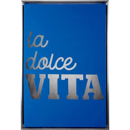 Present Time Wanddecoratie La Dolce Vita Medium - Blauw - 60x3.2x40cm - Scandinavisch
