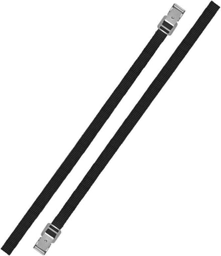 ProPlus Bindriemen met metalen gesp - 18 mm x 150 cm - zwart - set van 2