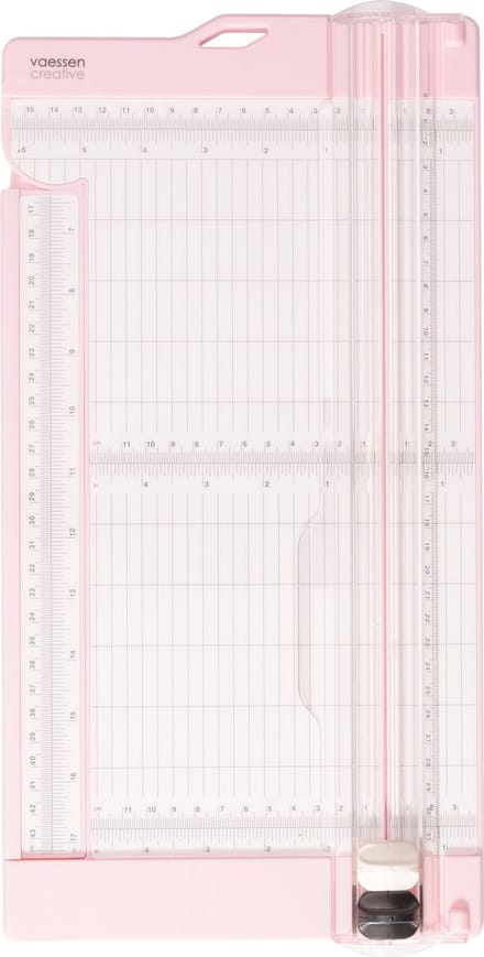 Vaessen Creative Papiersnijder met Rilfunctie - 15 x 30,5 cm - Roze