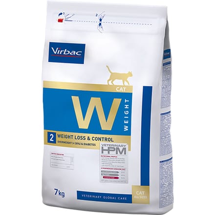 2x7kg Veterinary HPM Cat Weight Loss and Control W2 Virbac Kattenvoer