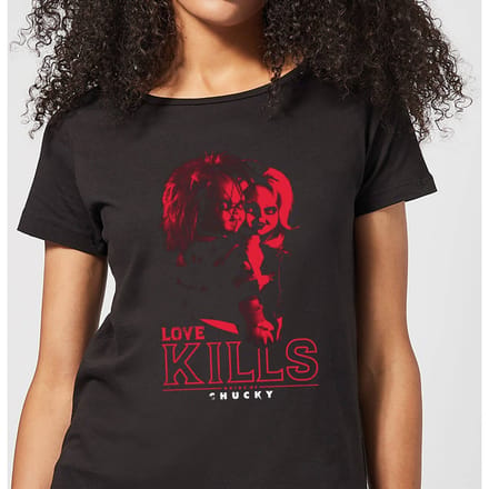 Chucky Love Kills Dames T-shirt - Zwart - S