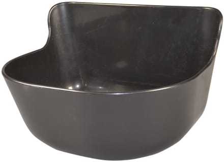 Voederbakje schaap/geit zwart S2G incl.logo