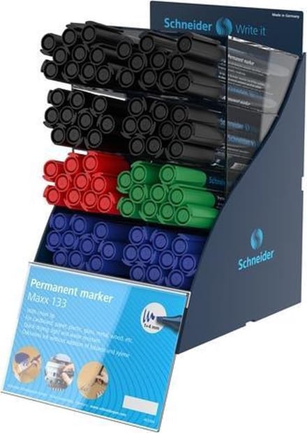 marker Schneider Maxx 133 permanent beitelpunt SIS-display 80 stuks